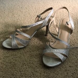 Silver Sparkle Dress Shoes